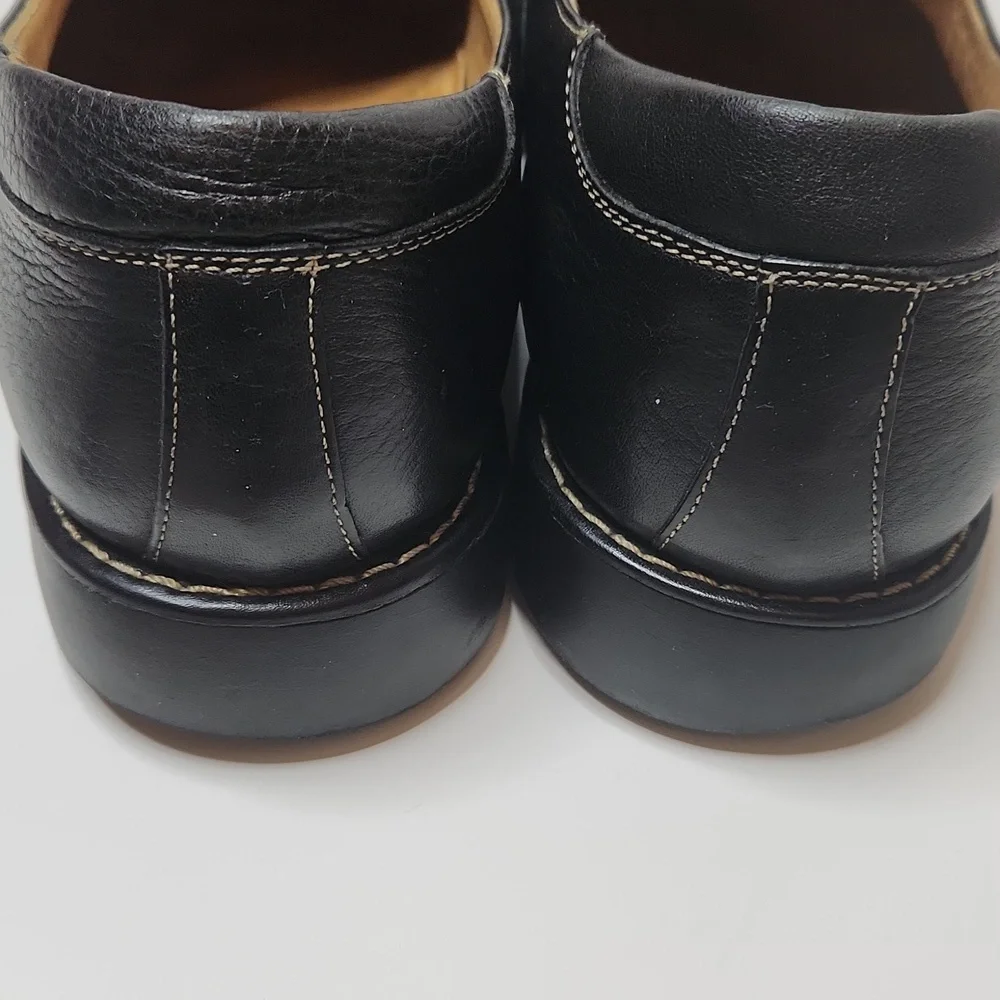 Sandro Mascoloni Vinyard Men's Black Leather Slip-On Loafer Shoes Size 9D